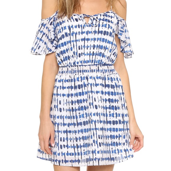 Printed Cold Shoulder Dress - Picture 12 of 12